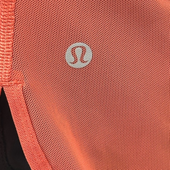 Lululemon 105 Singlet Mesh Tank Top Racerback Poppy Coral Red Size 8 Yoga Sporty - Picture 6 of 10